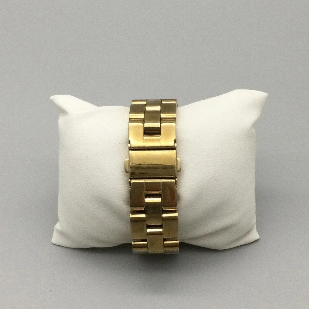 Marc By Marc Jacobs Womens Watch 37mm Gold Tone Chronograph New Battery 6.75